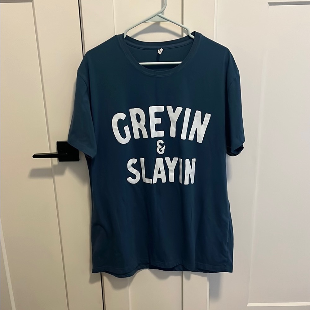 Greyin & Slayin Blue Men's Short Sleeve Tee